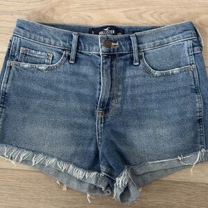 Hollister Women's Blue Denim Shorts